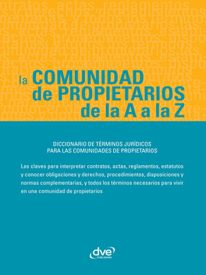 La comunidad de propietarios de la a a la Z - Audiobook